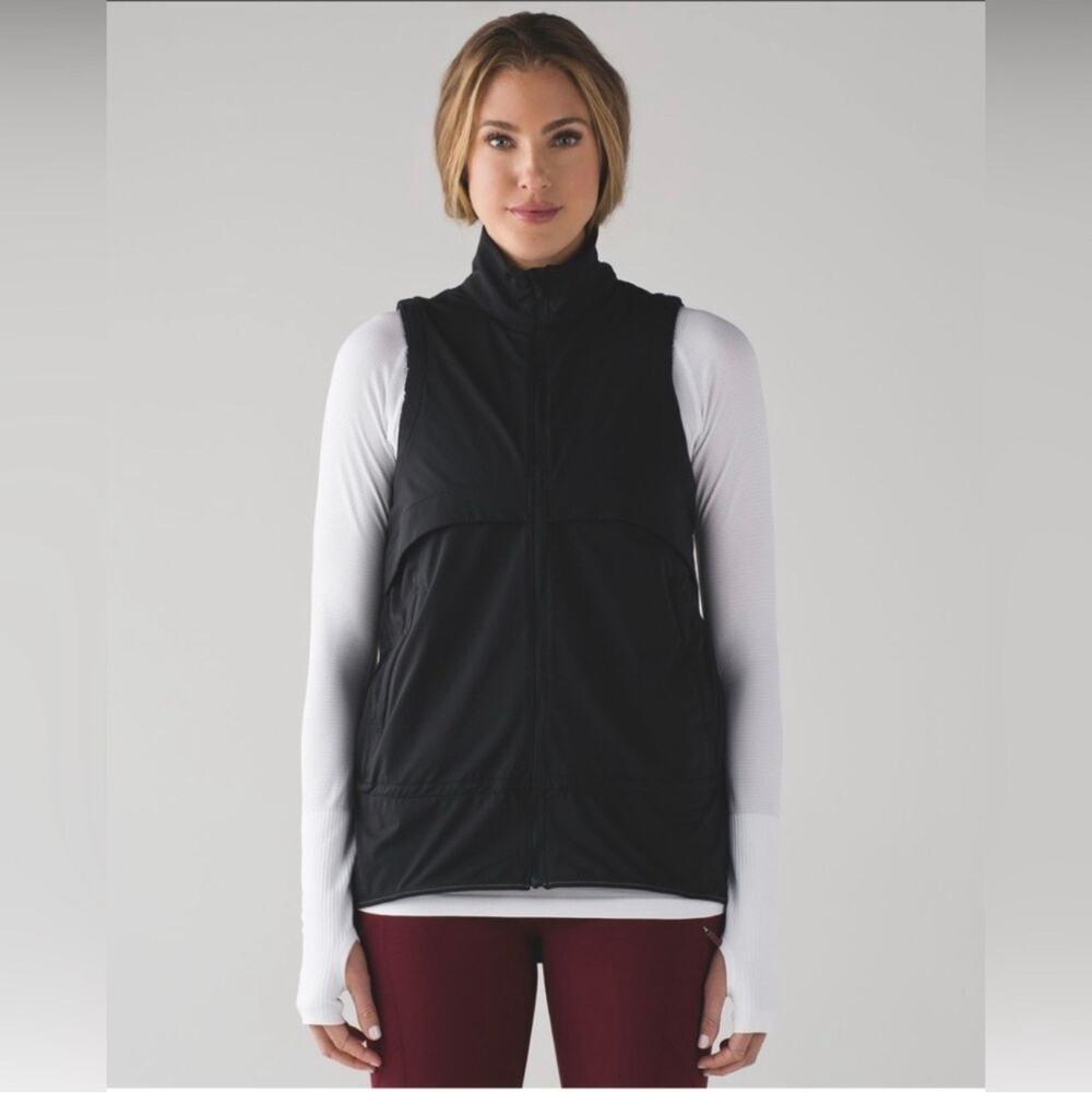 Lululemon Kicking Asphalt Vest Black Women 6 Running Lightweight Athletic Sporty